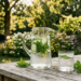 Erfrischendes Wasser mit Gurke und Minze als optimales Trinken bei Hitze für eine gesunde Hydratation im Sommer.